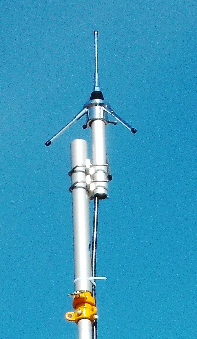 Real-world photo of a Ground Plane Antenna in use