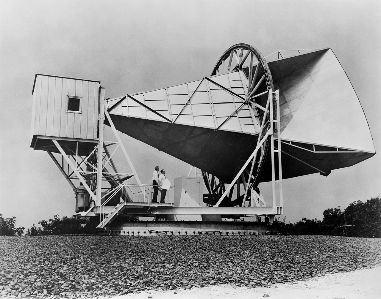 Real-world photo of a Horn Antenna in use