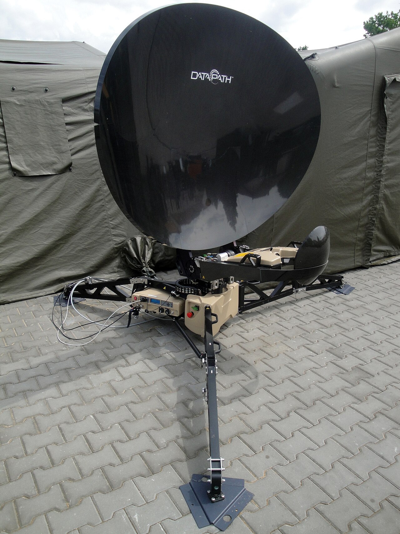 Real-world photo of a Parabolic Dish Reflector in use