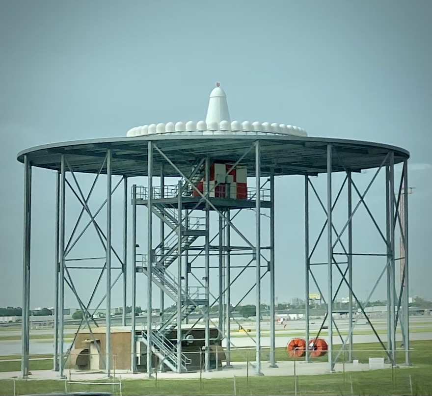 Real-world photo of a VOR Navigation Antenna in use