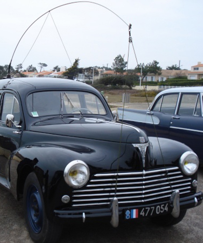 Real-world photo of a Whip Antenna in use
